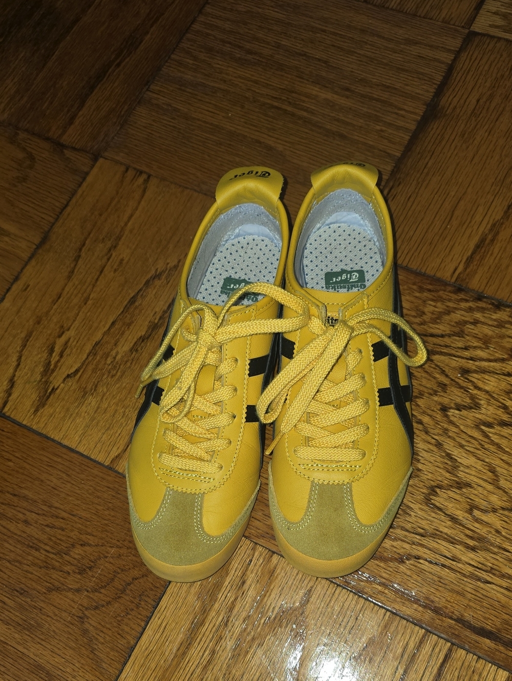Onitsuka Tiger Yellow Sneakers with Black Accent